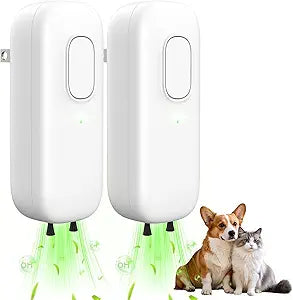 2Pack Cat Litter Deodorizer, Plug In Negative Ion Odor Eliminator, Filter-free Air Purifier for Pets, Bedroom, Office, Toilet, Wardrobe, Shoe, Quiet Portable Mini Air Purifier