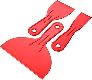3 Pcs Putty Knife,Flexible Plastic Paint Scraper Tool for Spackling