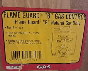 Flame Guard B Gas Control, Model 6612072