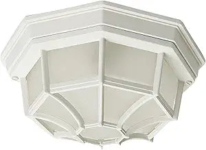 Maxim Lighting Crown Hill 2-Light Ceiling Light | White Finish | Frosted Glass Shade | Traditional Ceiling Light Fixture | 1020WT