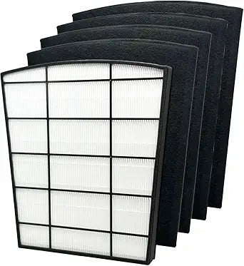 Replacement Filter Set Compatible with Hunter HP800 Air Purifier,H13 True + 4 x Activated Carbon Pre-Filter Air Clean Dust VOCs Odor