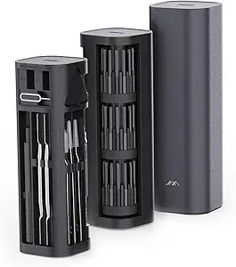 JIMIHOME Precision Screwdriver Set 56 Pieces including 42 Bits, Screwdriver Kit with Alloy Steel Carrying Case, Repair Tool Kit for iPhone, MacBook, Computer, Laptop, PC, Watch and Jewlry