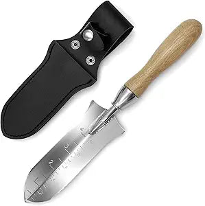 O'Shine 5.5 Full Tang Japanese Hori Hori Garden Knife, Stainless Steel Small Soil Knife for Planting & Transplanting, Premium Gardening Hand Tool with Sheath, Cute Garden Gifts for Women Mom