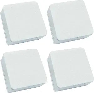 4 Pcs Self-Adhesive Furniture Bed Risers, 1.2in, White