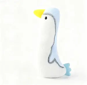 Cat Toy Interactive Toy Cute Plush Kittens Kitty Penguin Shaped Toy, White Cat Chew Catnip Toy Indoor Penguin Toys for Cats 4.7 inch - 1pcs - 003