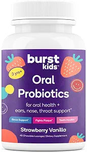 Burst Kids Probiotics (Strawberry Vanilla/45 Chewable Lozenges)