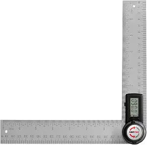 GemRed 82305 Digital Angle Finder Protractor Stainless Steel 7inch 200mm