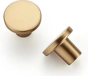 Ravinte 25 Pack Cabinet Knobs Champagne Bronze Kitchen Cabinet Knobs Round Dresser Drawer Knobs Drawer Pulls Closet Door Knobs 1-1/5 Inch