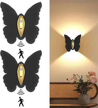 Eneru Motion Sensor Wall Sconce Set of 2, Rechargeable Wall Lights, Indoor