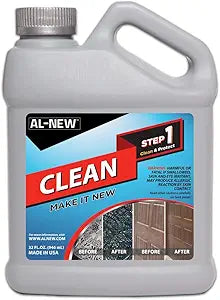AL-NEW STEP 1 CLEAN | Cleaning Solution for Outdoor Patio Furniture, Garage Doors, Window Frames, Exterior Lights & Fencing (32 Ounce)