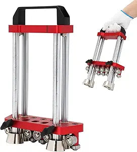 Sheet Metal Roller 2 Station Professional Metal Bender Tool for Roofing & Fabrication | 0-100 Adjustable Bending with Depth Gauge, Great Gift for Father's Day