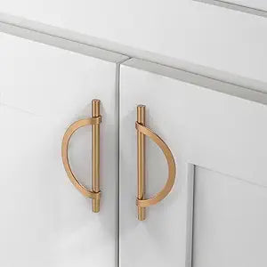 10 Pack Champagne Bronze Cabinet Pulls 3-3/4 Inch(96MM) Hole Centers Kitchen Cabinet Handles Hardware Kitchen Handles for Cabinets Cupboard Handles Drawer Pulls