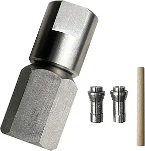 Neeki Flapper Adapter, stainless steel angle grinder adapter, compatible with 5/8"-11UNC thread angle grinders, converts angle grinders to rotary tools (2 collects)