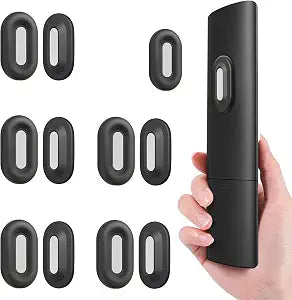 Freewindo Magnetic Remote Control Holder Wall Mount, 5 Pack TV Remote Holder Wall Mount, Silicone Remote Organizer Magnetic Remote Holder for Bed, TV, Ceiling Fan and Air Conditioner (Black)