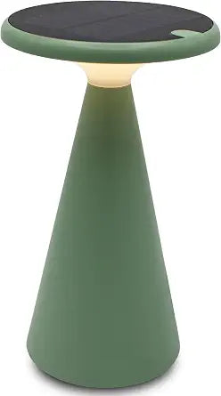 Solar Mushroom Lamp, Stepless Dimming, 45h Runtime, Green