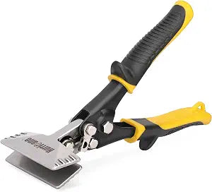HURRICANE 3inch Sheet Metal Hand Seamer, Heavy Duty Bender for Metal Flattening, Precision Duckbill Pliers and Sheet Metal Tongs, Ideal for HVAC Projects, Ergonomic Straight Flat Smooth Jaw