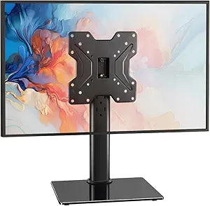 BFTOU Universal TV Stand for 13"43" TVs Swivel 4 Level Height Adjustable Table Top TV Mount Stand Holds up to 77lbs