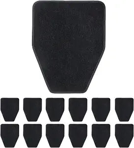 12Pcs Urinal Mats for Men Bathroom, Non-Slip Urinal Floor Mats, Water Absorption Urinal Pads for Mens Room, Splash Toilet Bulk Washable Dark Gray