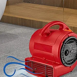 New!! Floor Blower Compatible with Bauer 1000 CFM, 1/5 HP Floor Blower - Provides Powerful Ventilation, Cooling, or Drying, 4 Blowing Angles, 2 Built-in 120V Outlets, Link Up Added 1/5 HP Blower Units