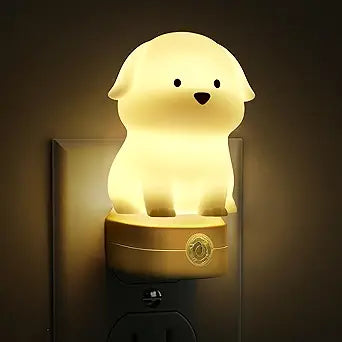 L LOHAS LED Plug in Night Light for Kids, 3D Cute Puppy Night Light