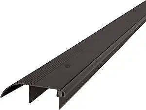 M-D Building Products 69703 3-1/4 in. x 1 in. x 36 in. Bronze Aluminum and Vinyl High-Profile Commercial Outswing Door Threshold