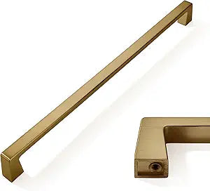1 Pack 18 Inch Appliance Pull Champagne Bronze Cabinet Pulls Satin Brass Drawer Pulls Kitchen Cabinet Hardware Kitchen Handles for Cabinets Cupboard Handles Drawer Handles