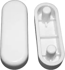 LASCO 02-3307 3/4-Inch by 1-3/16-Inch Oval Push-in Replacement Bumpers White Plastic Toilet Seat