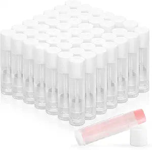RAINFLOW 50 PCS Lip Balm Tubes - 5g Twist-Up Empty Lip Balm Containers