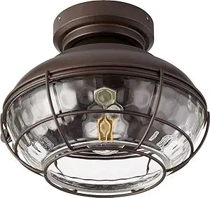 Quorum 1974-86 Restoration LED Fan Light Kit from Windmill Collection in Bronze/Dark Finish,