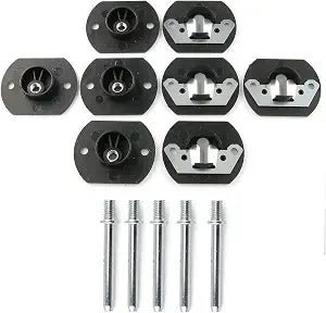 E-Outstanding Pin Style Sofa Connector 4 Sets Black Sofa Couch Sectional Furniture Hardware Accessories