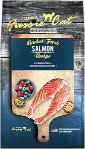 Fussie Cat Market Fresh Salmon Recipe,Dry Cat Food, 10lb Bag