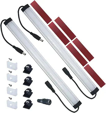 Litever Add-on 12" LED Light Bars 5000K 2-Pack. for Litever LL-008 Only