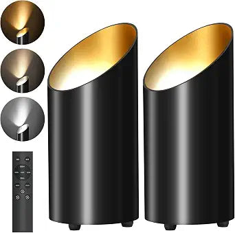 Battery-Operated Uplights Indoor,3CCT Wireless Floor Can Light with Remote