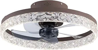 20 Inch Ceiling Fan Light: Modern Design with Remote Control, 6-Speed Adjustable for Soft, Warm Lighting