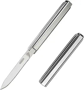 Mikov Small Folding Pocket Knife CUBE: A Precision EDC Tool in 440A Stainless Steel for Superior Elegance, Functional Utility, and Style. Innovative Opening Mechanism