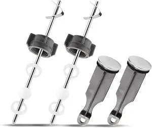 4pcs Sink Drain Parts, Including Lavatory Pop-Up Stopper & Pivot Rod Replacement Bathroom Sink Plug Assembly Repair Kit Compatible with Price Pfister & Popular Band