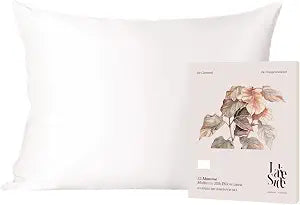 Oriental Lakeside 100% Pure 22 Momme Mulberry Silk Pillowcase with Hidden Zipper - Nighttime Skincare & Hair Care Hydrating Pillow Cover