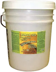 Quality Chemical Lemon Oil Furniture Polish - Finest Blend of Lemon Oils, Waxes & Moisturizers & UV Protection - Wood Cleaner and Polish for Wood Furniture, Cabinets & More - 640 oz (Pack of 1)