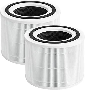 Nispira 3-in-1 True HEPA Carbon Filter Replacement Compatible with Puro240 240 Air Purifier, 2 Packs