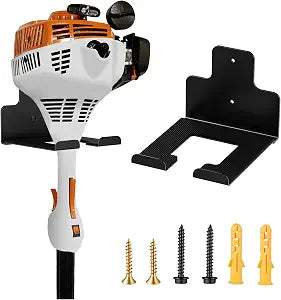 Wall-Mounted Weed Wacker Hanger, Garage Tool Organizer, 1 Pack black