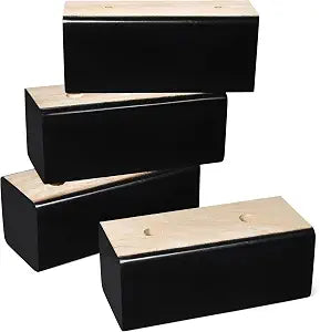 Wood Bed Risers (Black, 2 inch)