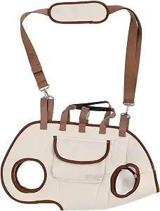 Dog Lift Harness, 3 in 1 Multifunctional Portable Dog Carrier with Small Puppy Treat Bag, Breathable Dog Carry Sling for Outdoor, Traction Backpack Cat Bag for Nail Trimming (L)