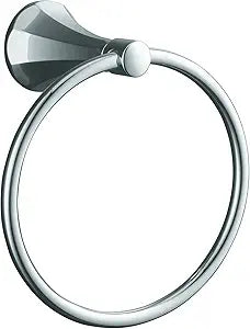 KOHLER K-477-CP Memoirs Towel Ring with Classic Design, Polished Chrome