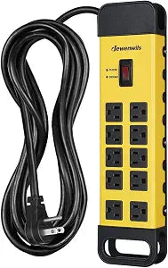 DEWENWILS 10 Outlet Metal Surge Protector Power Strip, UL Listed