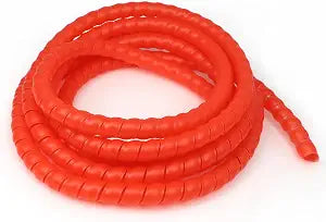 Spiral Cable Wrap, 10ft Cable Sleeves for Cords, Flexible Cable Management Sleeve for Computer, Power, Audio & Video Cords (red, 5/16")