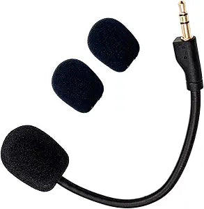 Replacement Game Mic Compatible with Logitech G PRO X2, G PRO X Wireless and G Pro Wired Gaming Headsets, Detachable Noise Cancelling Crystal-Clear Game Microphone with 2Pcs Foam Cover