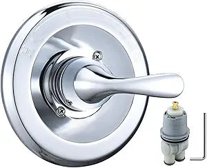 T13020 Chrome Replacement for Delta Classic 13/14 Series Single-Function Handle Trim Kit,Fit for Delta Shower Rough-in Valve R10000 Series (RP46074 Cartridge Included)