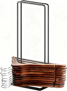 Hanger Organizer Stacker, Clothes Hanger Holder for Closet Laundry Room, Hangars Stacker Hold up 110 Wire Hangers for Storage Organizer, Hanger Rack Stand for Adult Child Velvet Pants Hangers