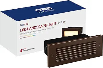 LEONLITE Update 5CCT LED Step Lights 120V-277V, Dimmable 4.5W 300LM Anti-Glare LED Deck Steps Stair Lights Outdoor, 1800K2700K3000K4000K5000K, CRI 90 & ETL, IP65 Waterproof, Oil Rubbed Bronze