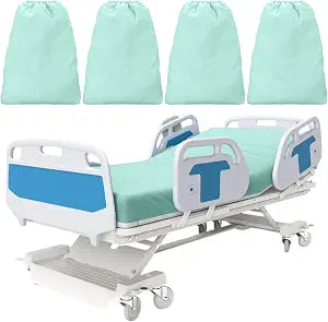 4 Pack Bariatric Hospital Bed Sheet 42"x85"x14" Deep Pocket Fitted Sheets for Oversized Medical & Bariatric Mattresses - Soft(4, Aqua Blue)